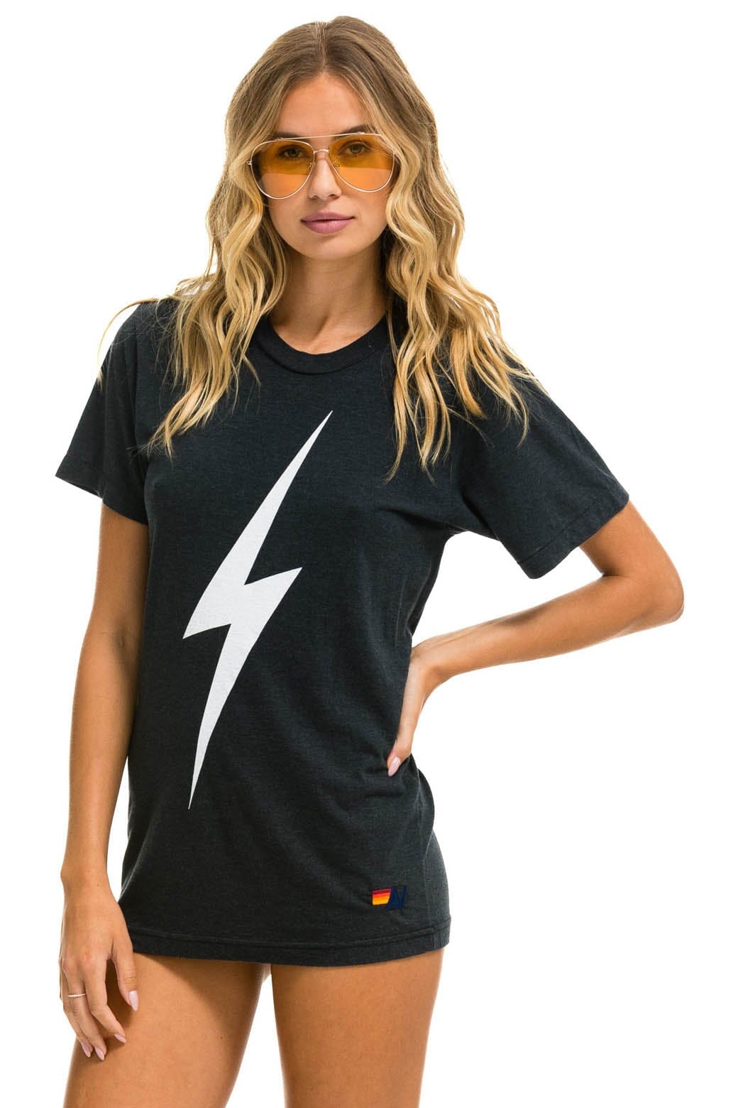 Retro BOLT TEE - CHARCOAL