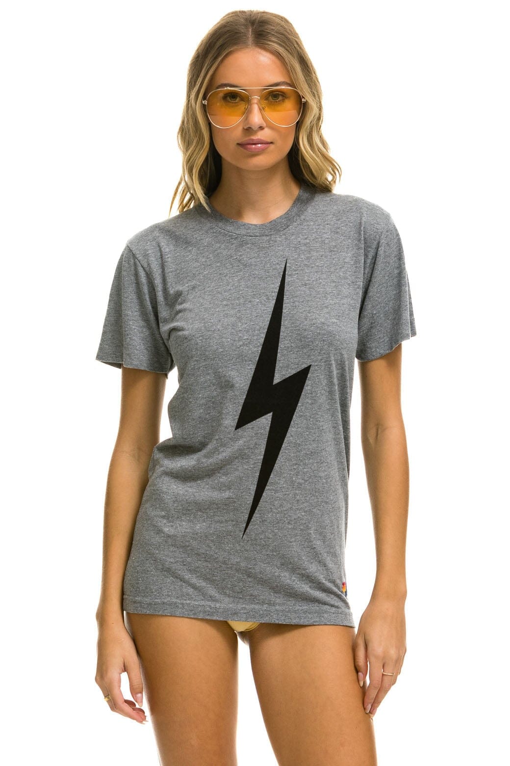 Retro BOLT TEE - HEATHER GREY