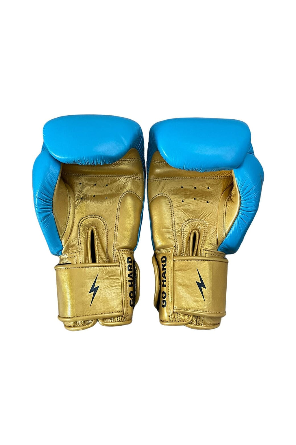 Retro BOXING GLOVES - BLUE GOLD
