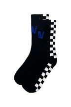Retro CHECKERED SOCK - BLACK WHITE