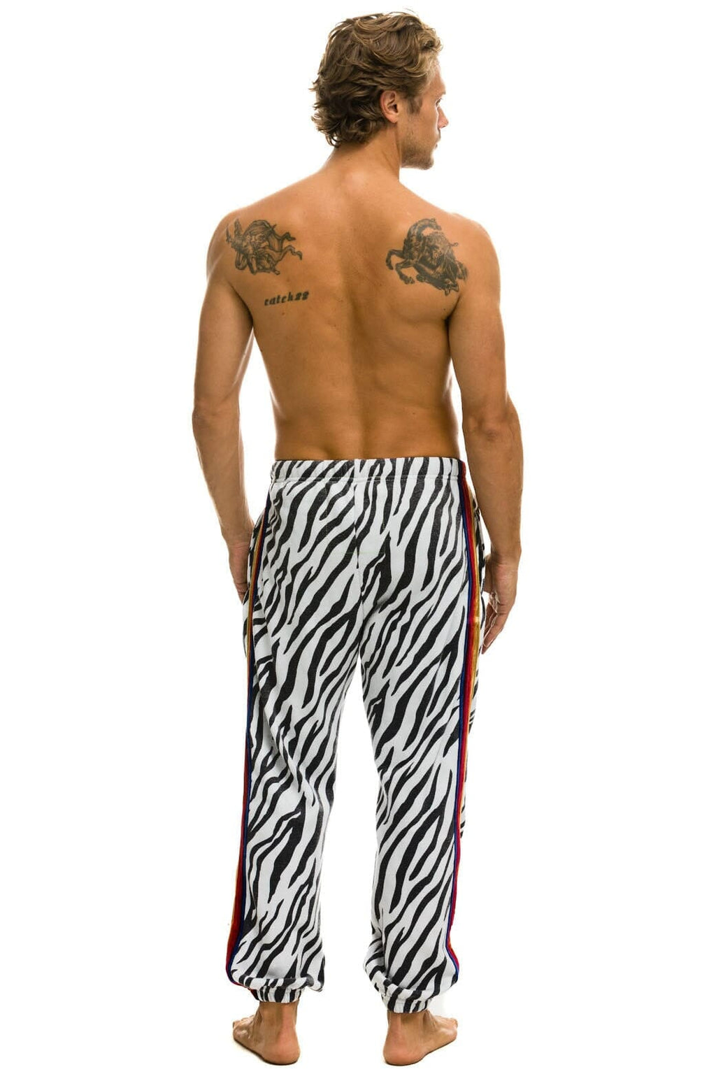 Retro CLASSIC SWEATPANTS - ZEBRA