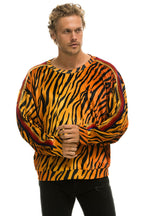 Retro CLASSIC VELVET RELAXED SWEATSHIRT - TIGER