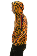 Retro CLASSIC VELVET RELAXED ZIP HOODIE - TIGER