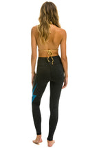Retro FULL LENGTH HI-RISE BOLT LEGGINGS - CHARCOAL BLUE