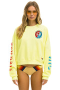 Retro GOV BALL 2024 CREW SWEATSHIRT RELAXED - NEON YELLOW