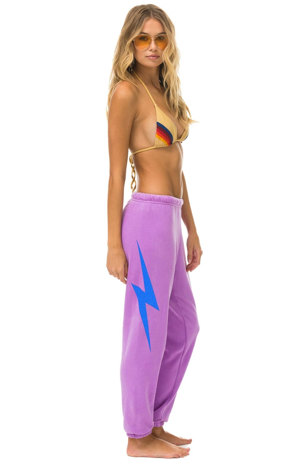 Retro GOV BALL 2024 UNISEX SWEATPANTS - NEON PURPLE