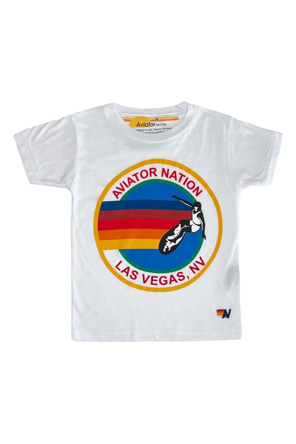 Retro KIDS AVIATOR NATION LAS VEGAS TEE - WHITE
