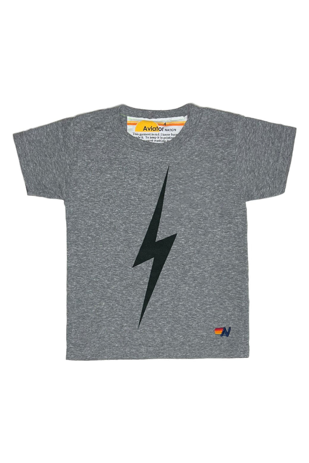 Retro KIDS BOLT TEE - HEATHER GREY