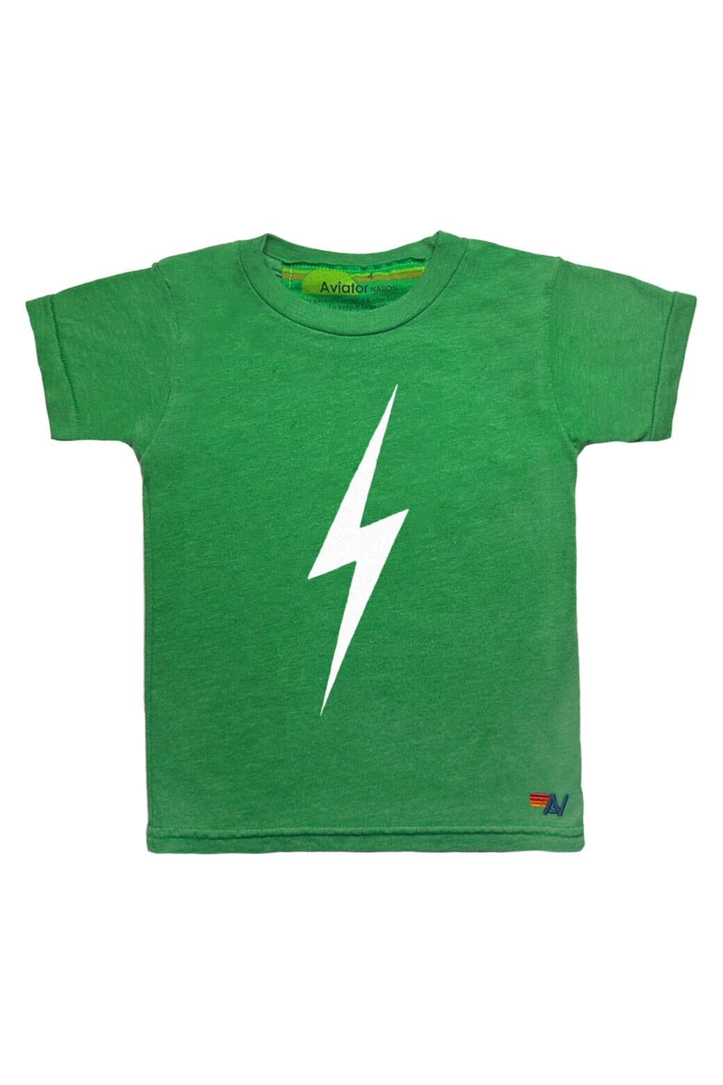 Retro KIDS BOLT TEE - KELLY GREEN