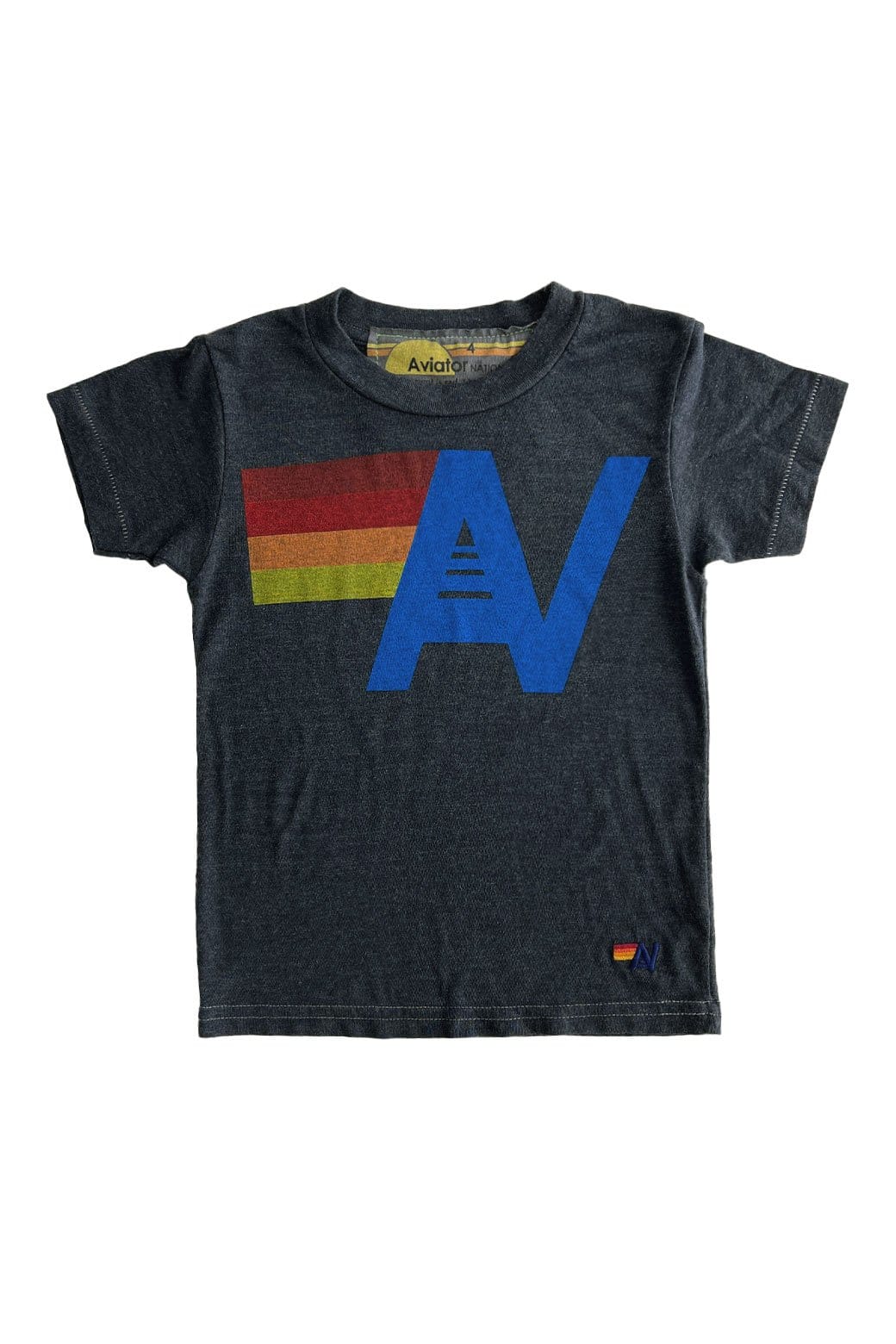 Retro KIDS LOGO TEE - CHARCOAL