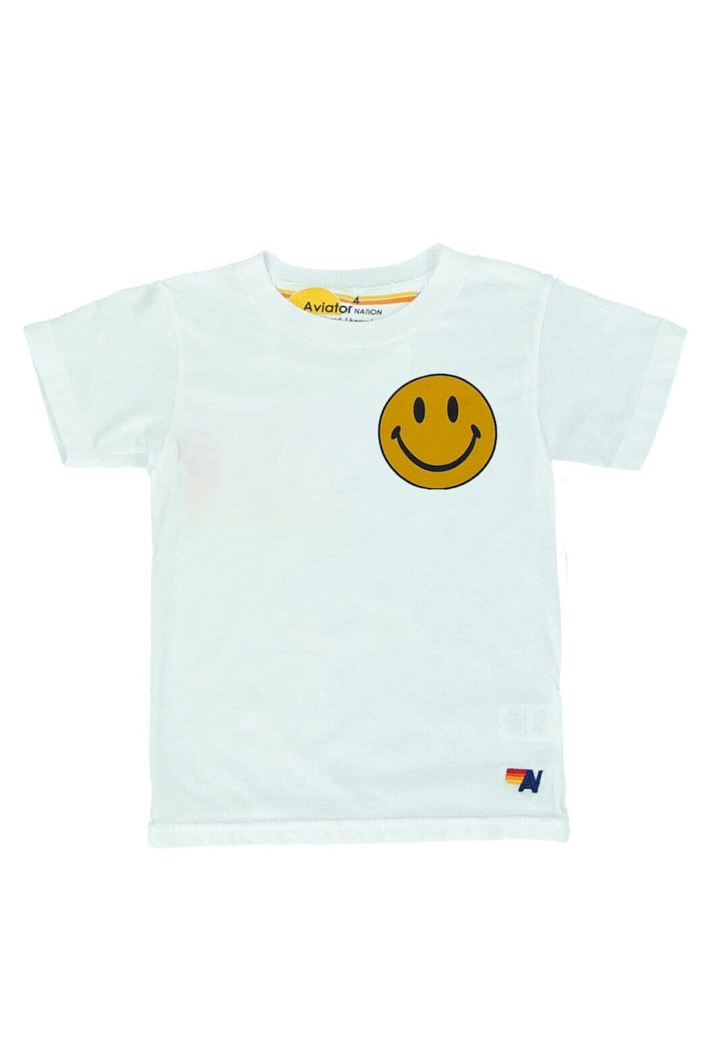 Retro KIDS SMILEY 2 TEE - WHITE