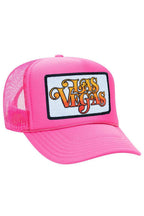 Retro LAS VEGAS SCRIPT TRUCKER HAT