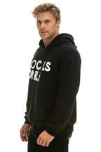 Retro LOCALS ONLY RELAXED PULLOVER HOODIE - BLACK