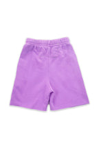 Retro LOGO KIDS SWEATSHORTS - NEON PURPLE