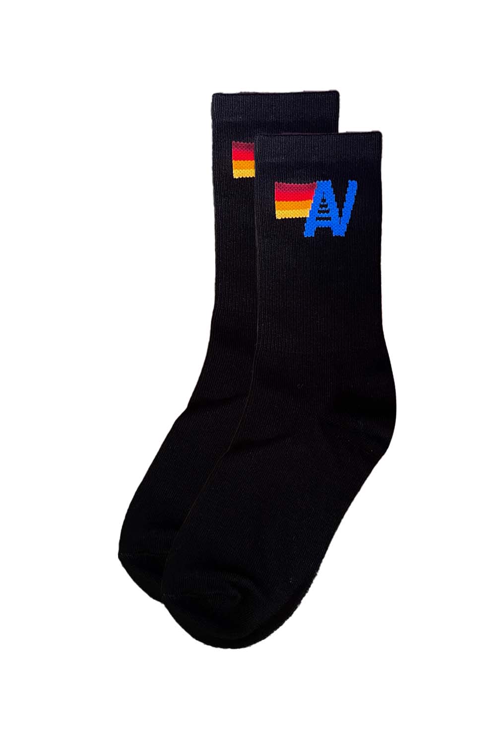 Retro LOGO SOCK - BLACK
