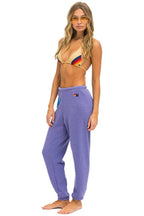 Retro LOGO STITCH SWEATPANTS - LAVENDER