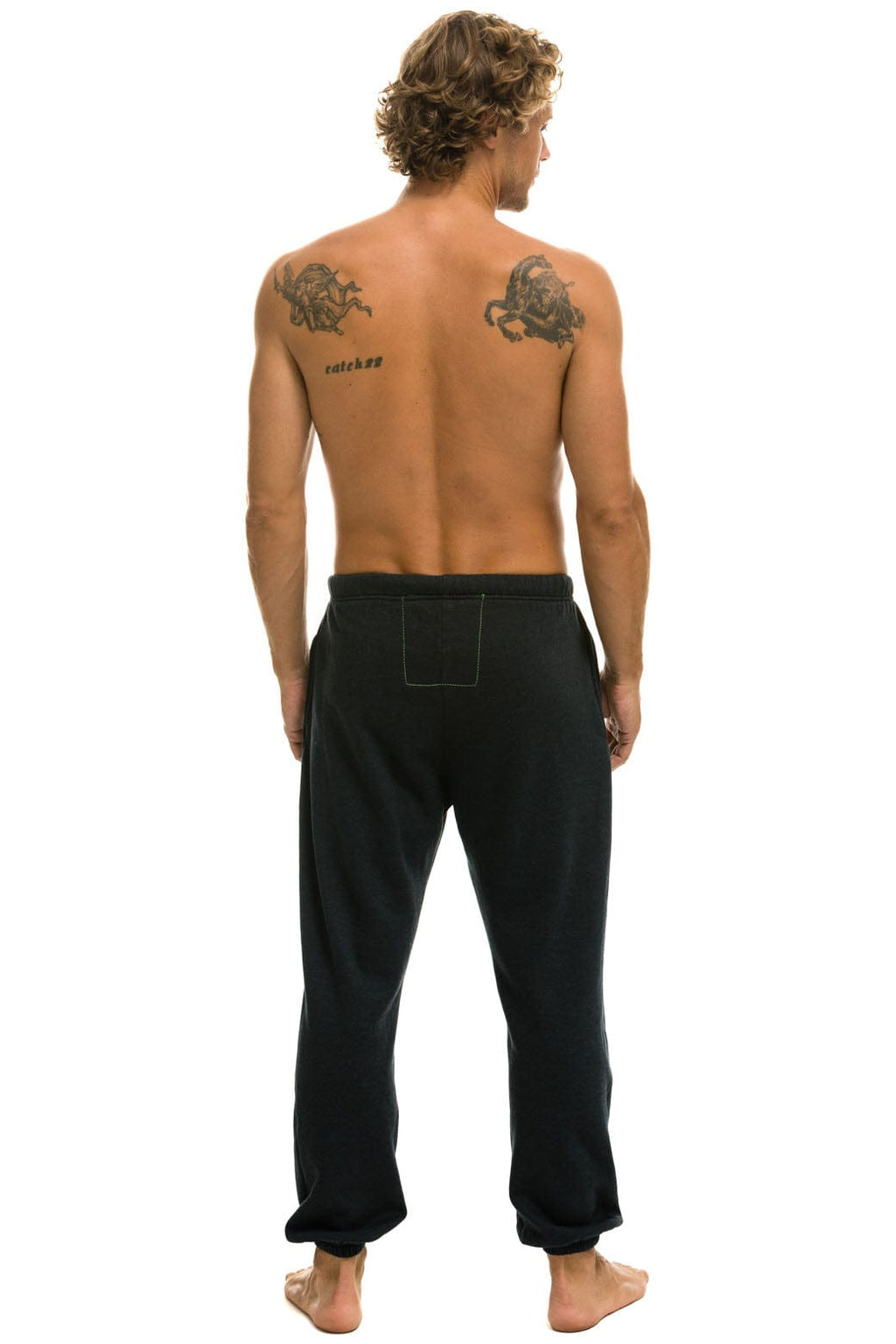 Retro LOGO SWEATPANTS - CHARCOAL