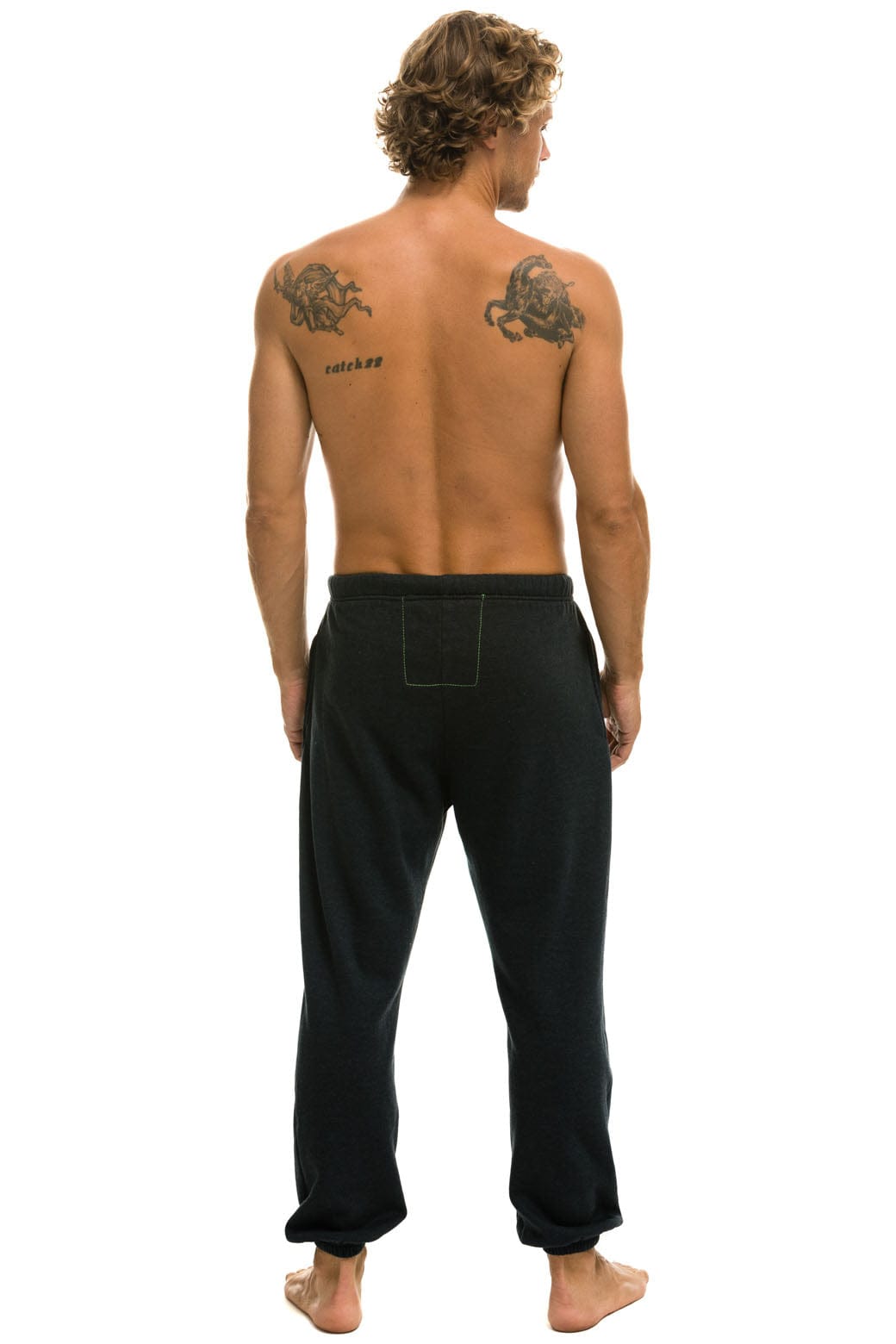 Retro LOGO SWEATPANTS - CHARCOAL