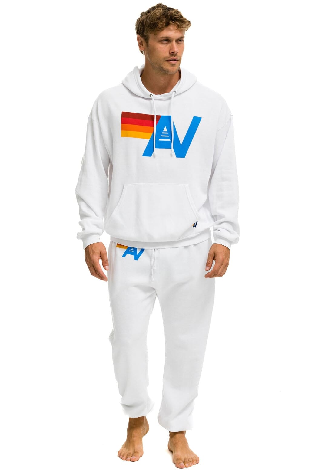 Retro LOGO SWEATPANTS - WHITE