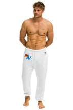 Retro LOGO SWEATPANTS - WHITE
