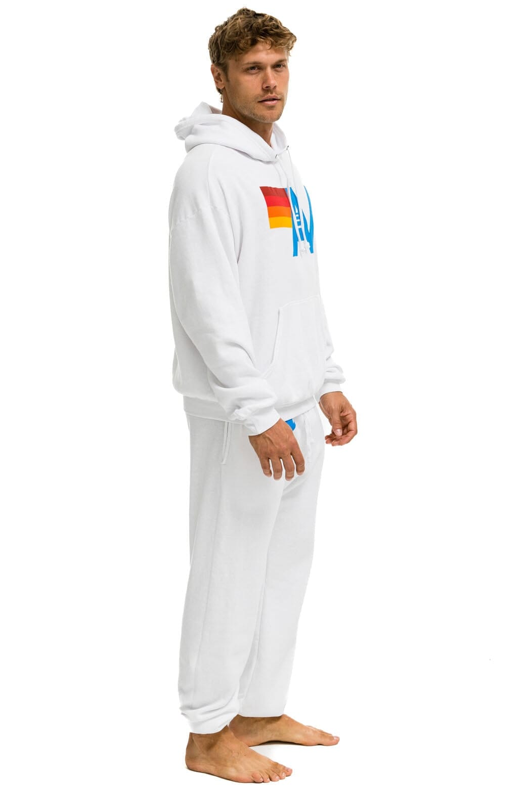 Retro LOGO SWEATPANTS - WHITE