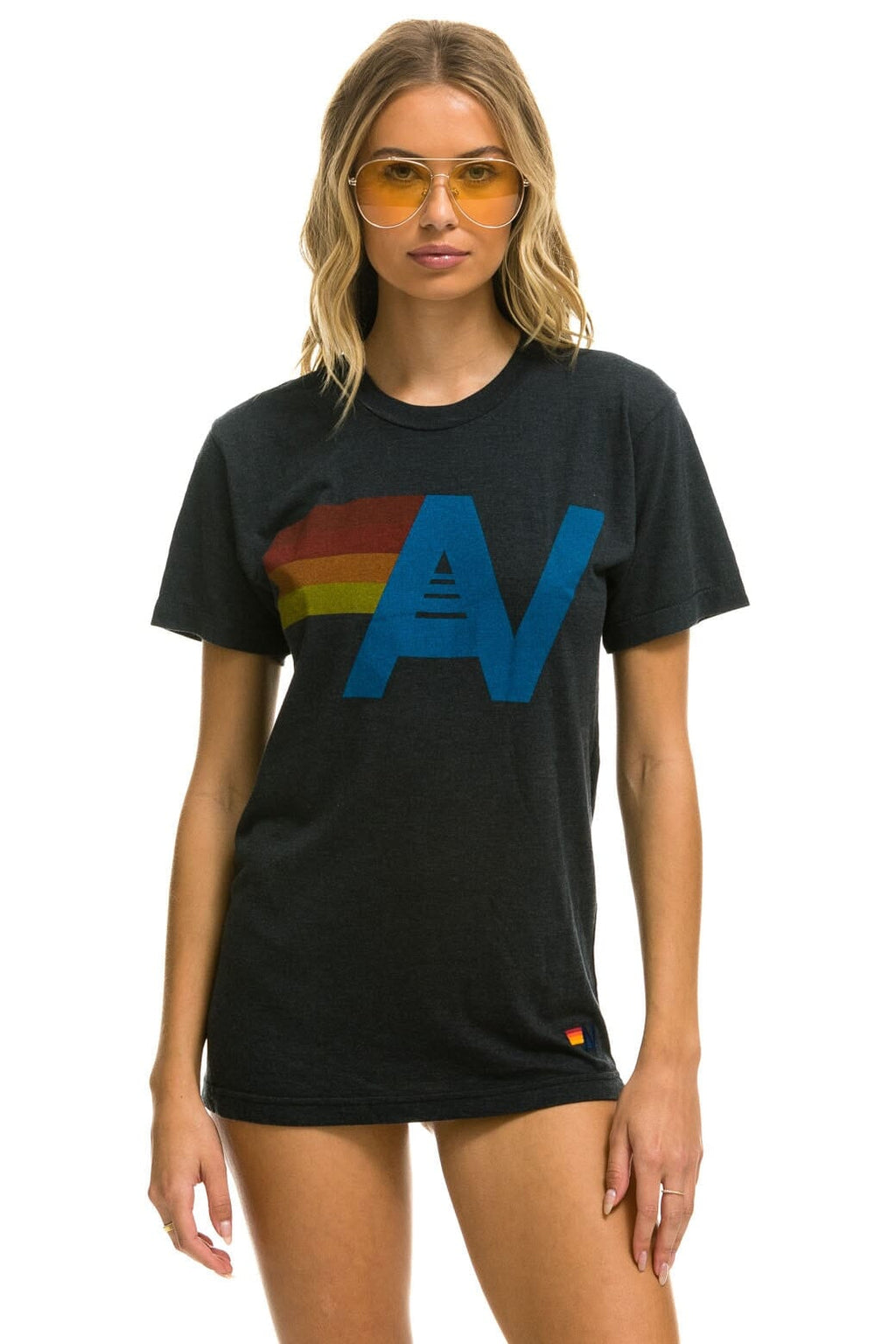Retro LOGO TEE - CHARCOAL