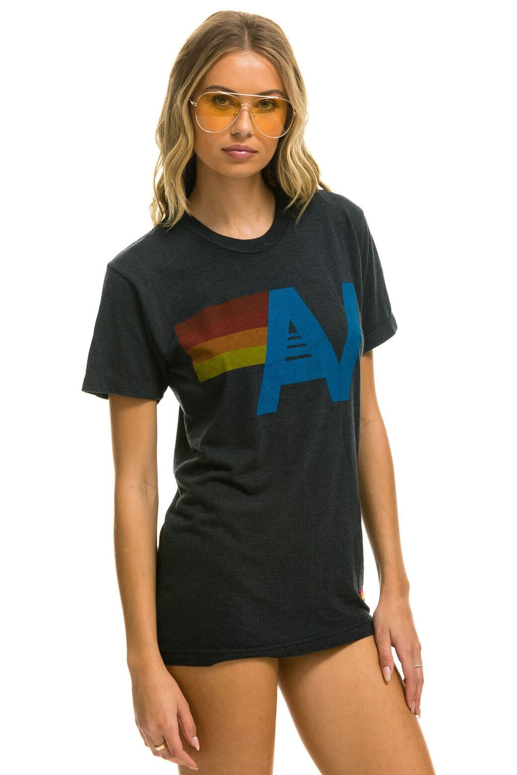 Retro LOGO TEE - CHARCOAL
