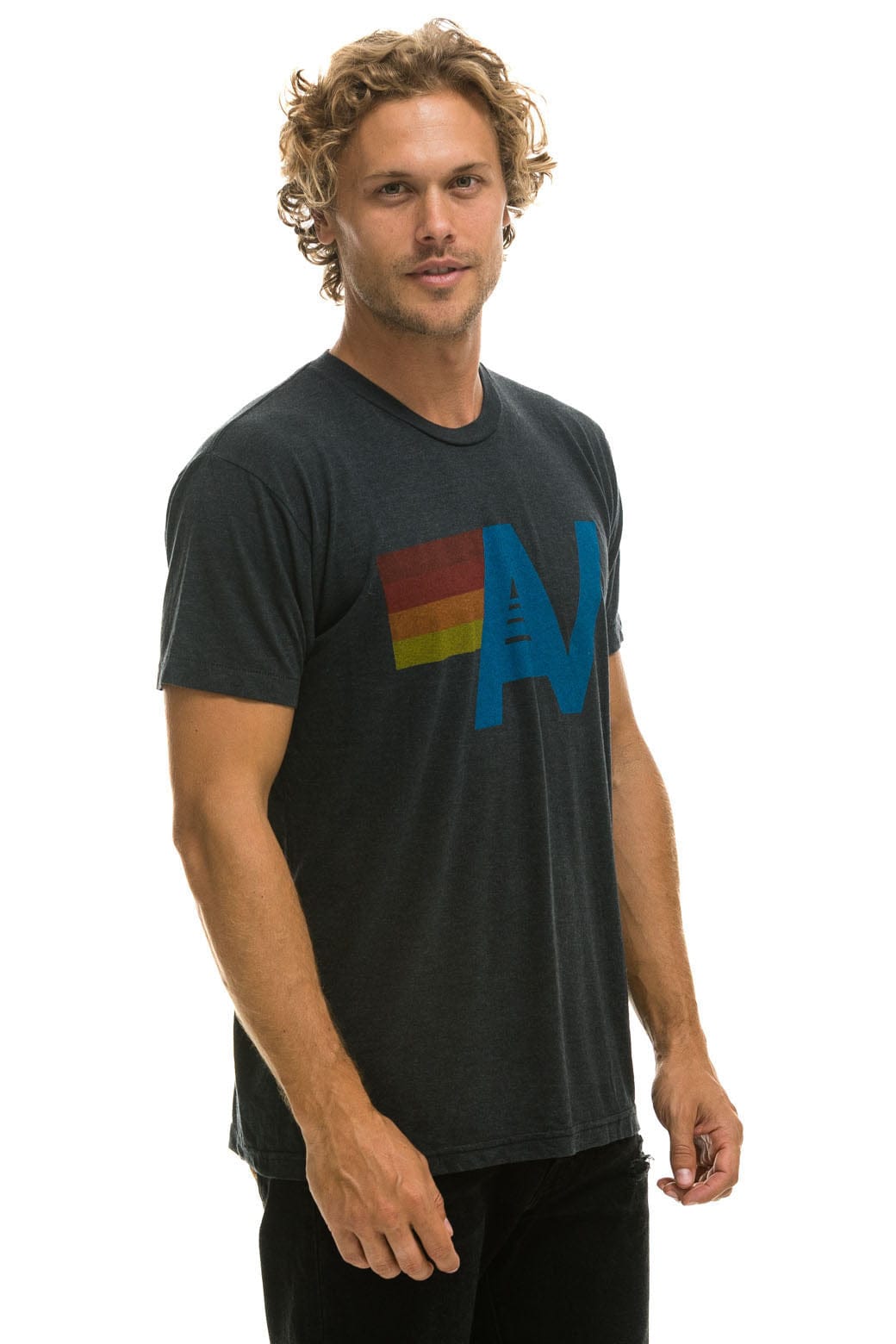 Retro LOGO TEE - CHARCOAL
