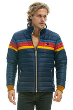 Retro 4 STRIPE JACKET - NAVY