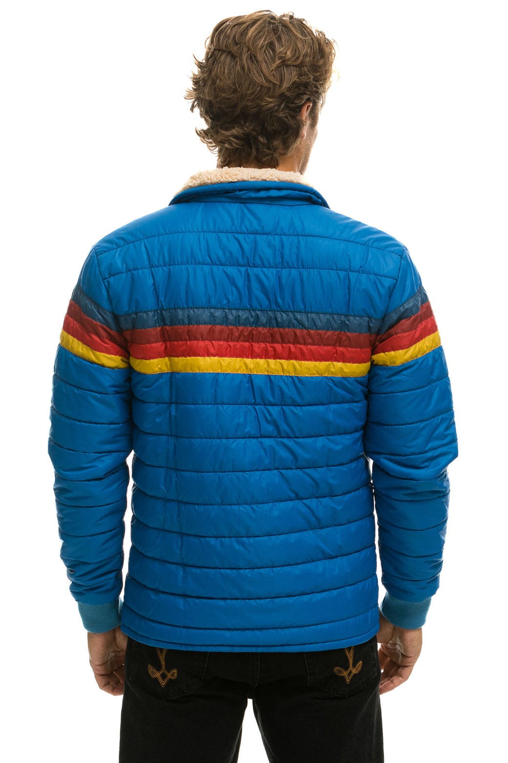 Retro 4 STRIPE JACKET - SNORKEL BLUE