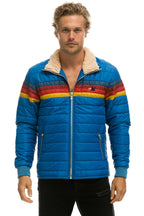 Retro 4 STRIPE JACKET - SNORKEL BLUE