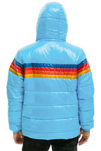 Retro 4 STRIPE LUXE TREKKER JACKET - GLOSSY SKY