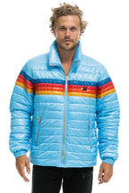 Retro 4 STRIPE TRAVELER JACKET - GLOSSY SKY