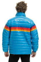 Retro 4 STRIPE TRAVELER JACKET - OCEAN GLOSSY