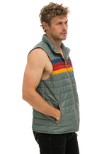 Retro MENS 4 STRIPE VEST - SEDONA