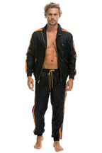 Retro MENS 4 STRIPE WIND PANT - BLACK