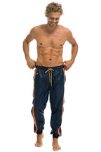 Retro MENS 4 STRIPE WIND PANT - NAVY