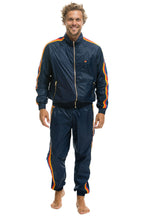 Retro MENS 4 STRIPE WIND PANT - NAVY