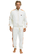 Retro MENS 4 STRIPE WIND PANT - WHITE