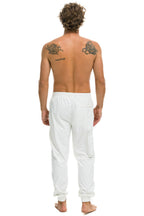 Retro MENS 4 STRIPE WIND PANT - WHITE