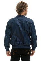 Retro MENS 4 STRIPE WINDBREAKER - NAVY