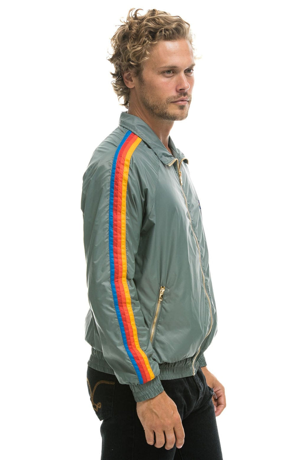 Retro MENS 4 STRIPE WINDBREAKER - SEDONA