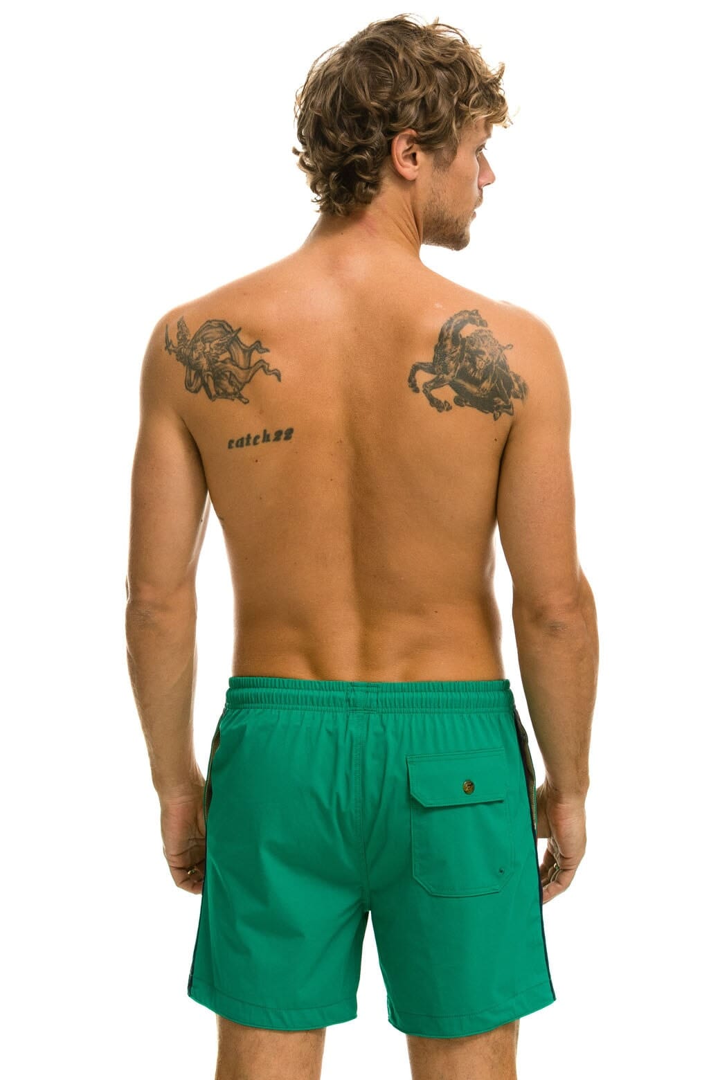 Retro MENS 5 STRIPE FLEX SHORTS - AMAZON