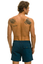 Retro MENS 5 STRIPE FLEX SHORTS - DEEP OCEAN