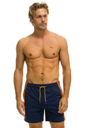 Retro MENS 5 STRIPE FLEX SHORTS - NAVY