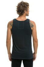 Retro MENS AVIATOR NATION VENICE TANK - CHARCOAL