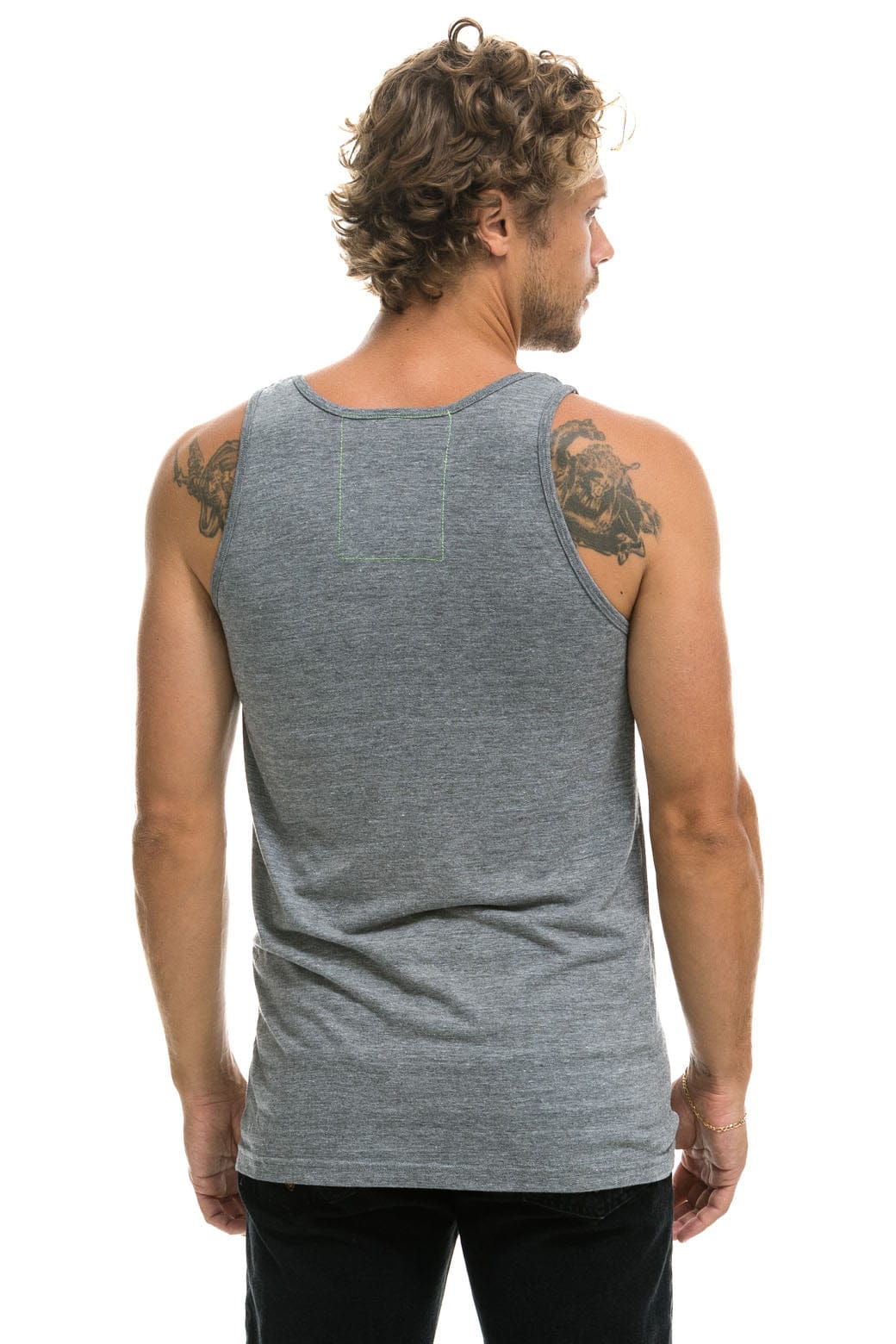 Retro MENS AVIATOR NATION VENICE TANK - HEATHER GREY