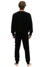 Retro MENS BOLT CASHMERE LIGHT SWEATER PANT - BLACK WHITE BOLT
