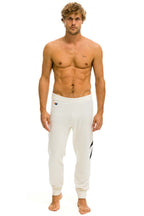 Retro MENS BOLT CASHMERE LIGHT SWEATER PANT - VINTAGE WHITE BLACK BOLT