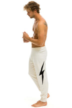 Retro MENS BOLT CASHMERE LIGHT SWEATER PANT - VINTAGE WHITE BLACK BOLT